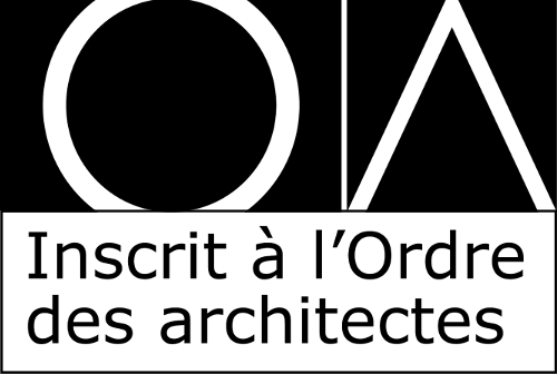 Inscrite à l'Ordre des architectes